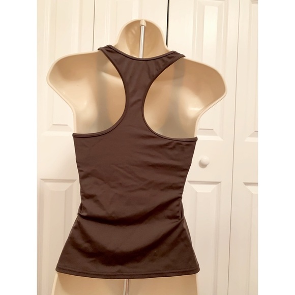 VICTORIA'S SECRET Sz Brown Racerback Tankini Top - Picture 2 of 6